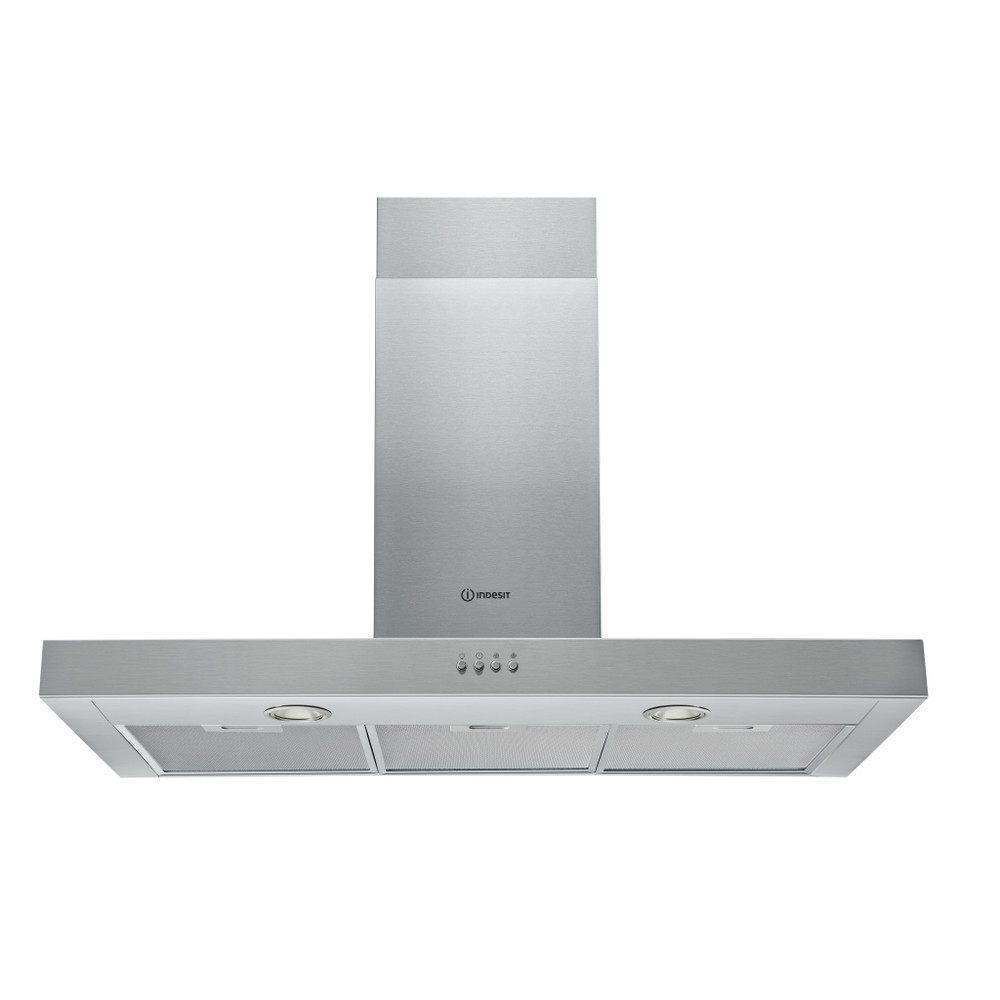Indesit Dampkap Inbouw IHBS 9.4 LM X Inox Wandmodel Mechanisch Frontal