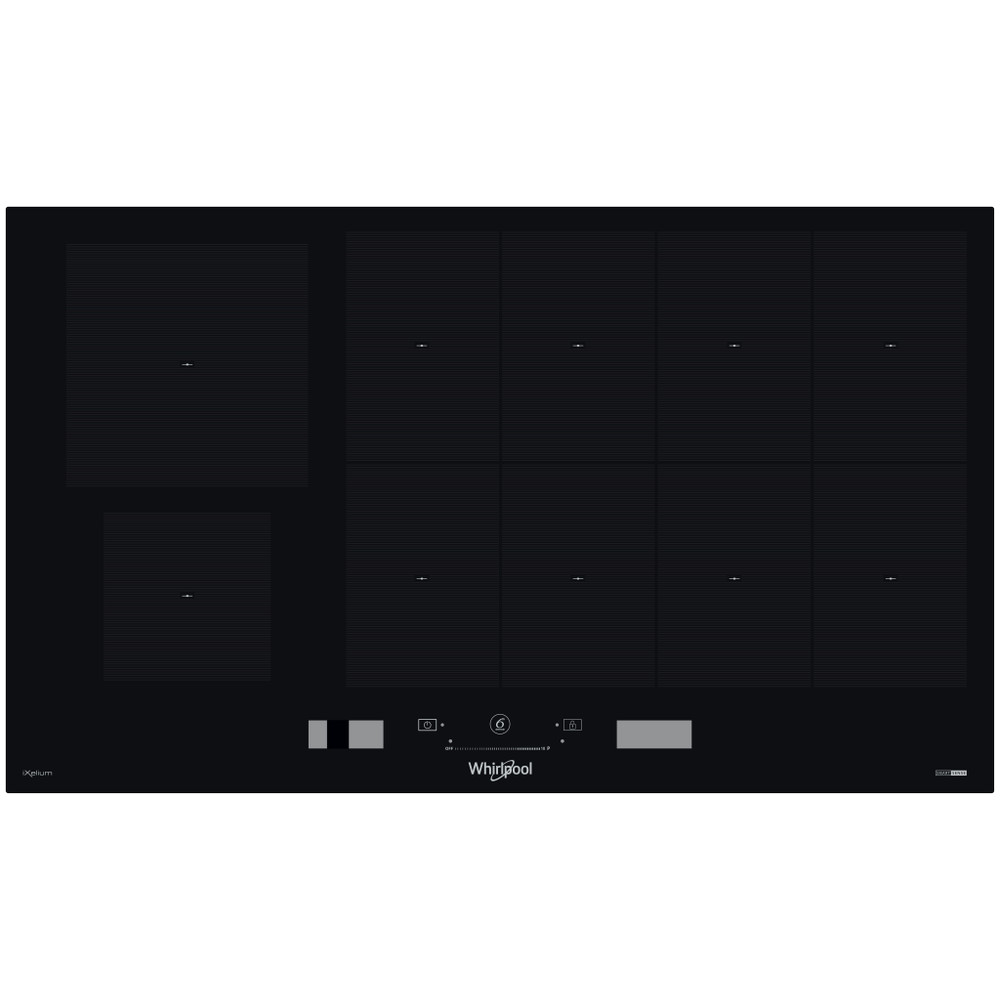 Whirlpool Kookplaat SMP2 9010 C/NE/IXL Zwart Induction vitroceramic Frontal top down