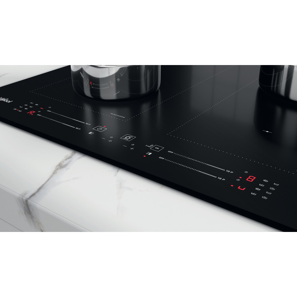 Whirlpool Table de cuisson WL S3160 BF Noir Induction vitroceramic Lifestyle control panel