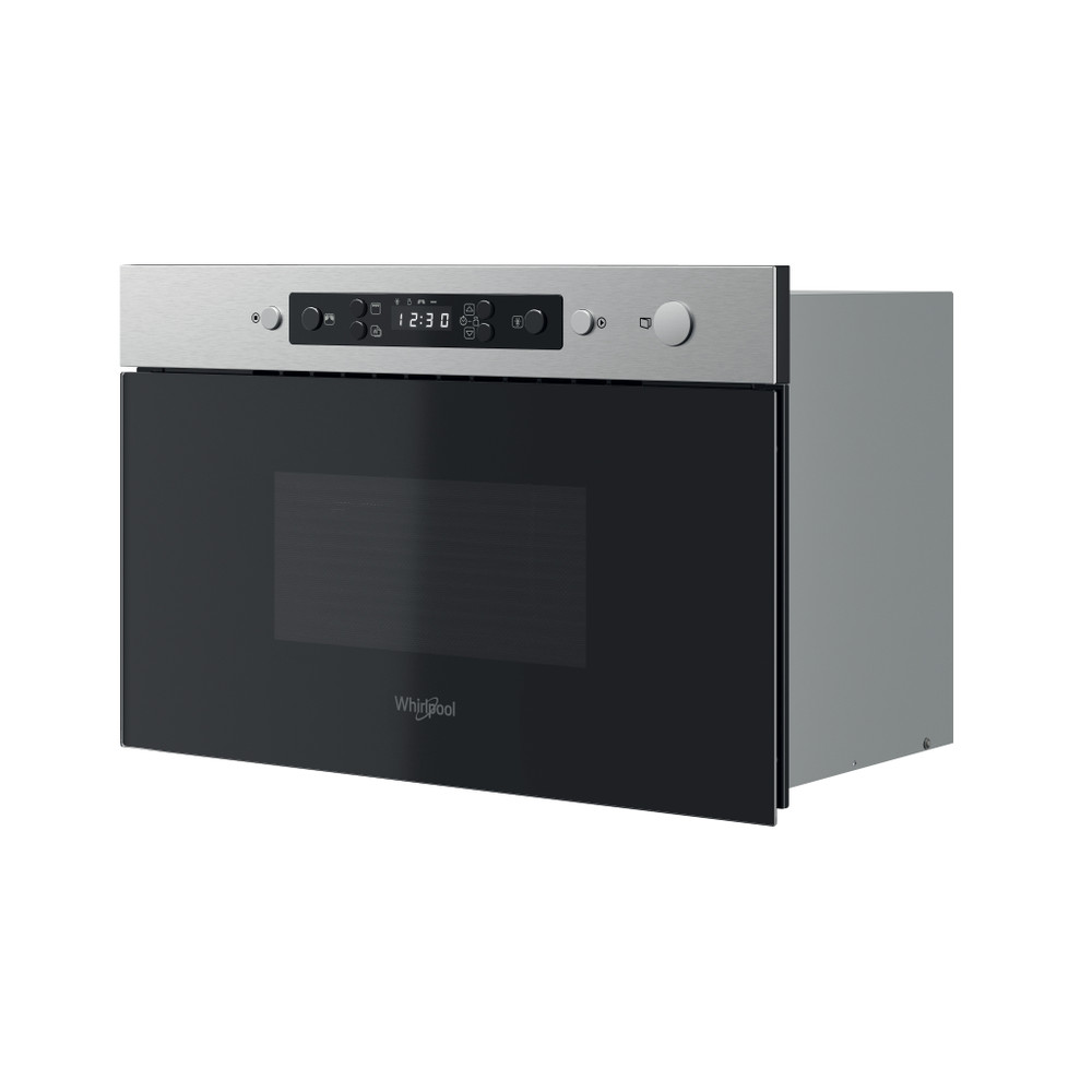 Whirlpool Mikrohullámú sütő Beépíthető MBNA920X Rozsdamentes acél Elektromos 22 Mikrohullám+Grill funkció 750 Perspective