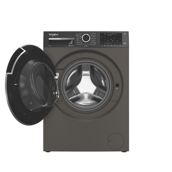 Whirlpool Maşină de spălat rufe Independent WAM 09GBC EE Manhattan Grey Încărcare frontală A Frontal open