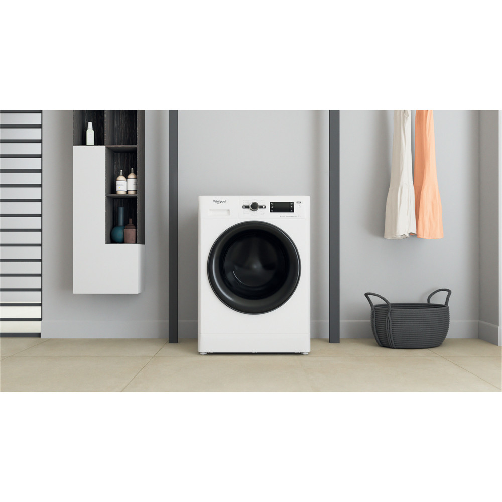 Whirlpool Mosó-szárító Szabadonálló FWDG 971682 WBV EE N Fehér Elöltöltős Lifestyle frontal