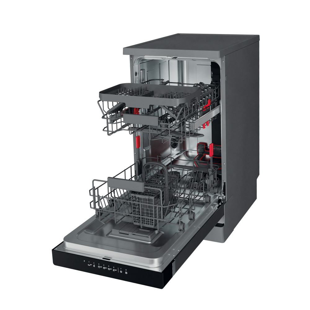 Whirlpool Umývačka riadu Voľne stojace WSFO 3T125 6PC X Voľne stojace E Perspective open