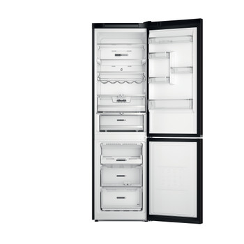 Whirlpool Hűtő/fagyasztó kombináció Szabadonálló W7X 94T KS Fekete/Inox 2 doors Frontal open