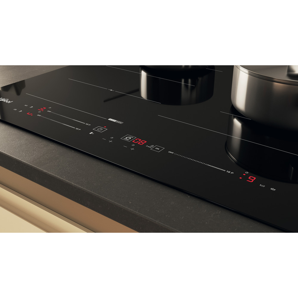 Whirlpool Table de cuisson WF S9860 CPNE Noir Induction vitroceramic Control panel