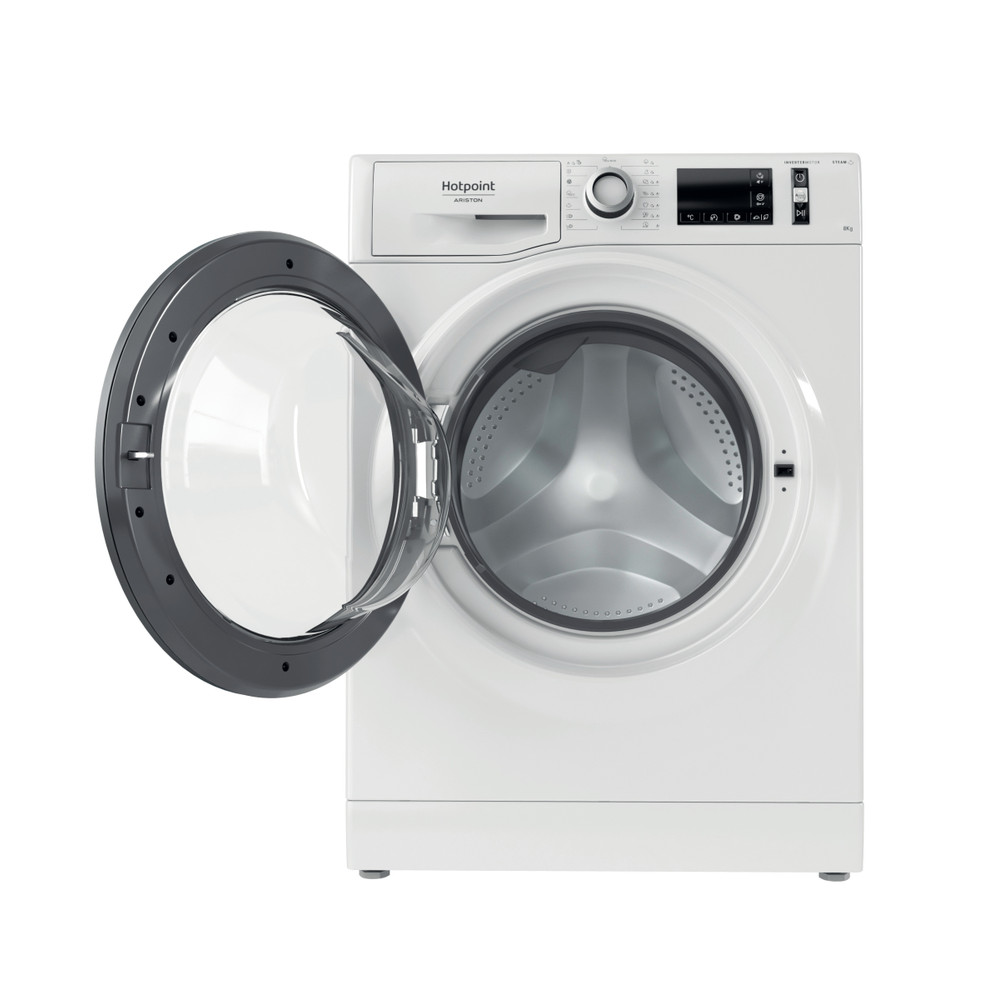 Hotpoint_Ariston Máquina de lavar roupa Livre Instalação NM11 847 WS A EU Branco Carga Frontal A Frontal open
