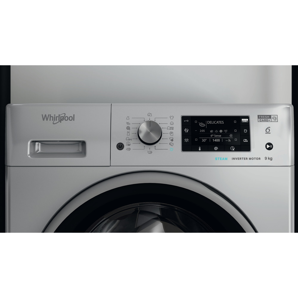Whirlpool Mosógép Szabadonálló FFD 9458 SBSV EU Ezüst Elöltöltős B Lifestyle control panel