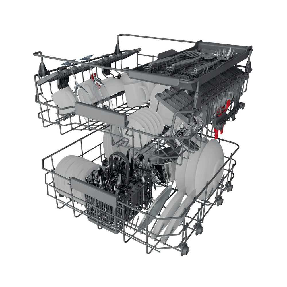 Bauknecht Dishwasher Encastrable BCIO 3C33 EC Volledig geïntegreerd D Technical Translucent