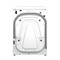 Whirlpool Перална машина Свободностоящи W8 W046WB EE Бял Предно зареждане A Perspective