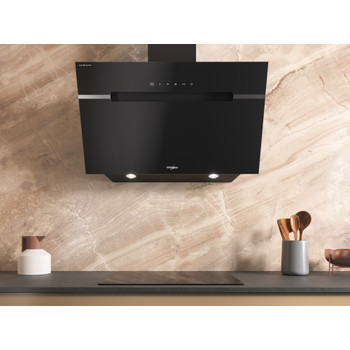Whirlpool Campana Encastre WHVS 91F LT DP K Negro Wall-mounted Electrónico Lifestyle frontal