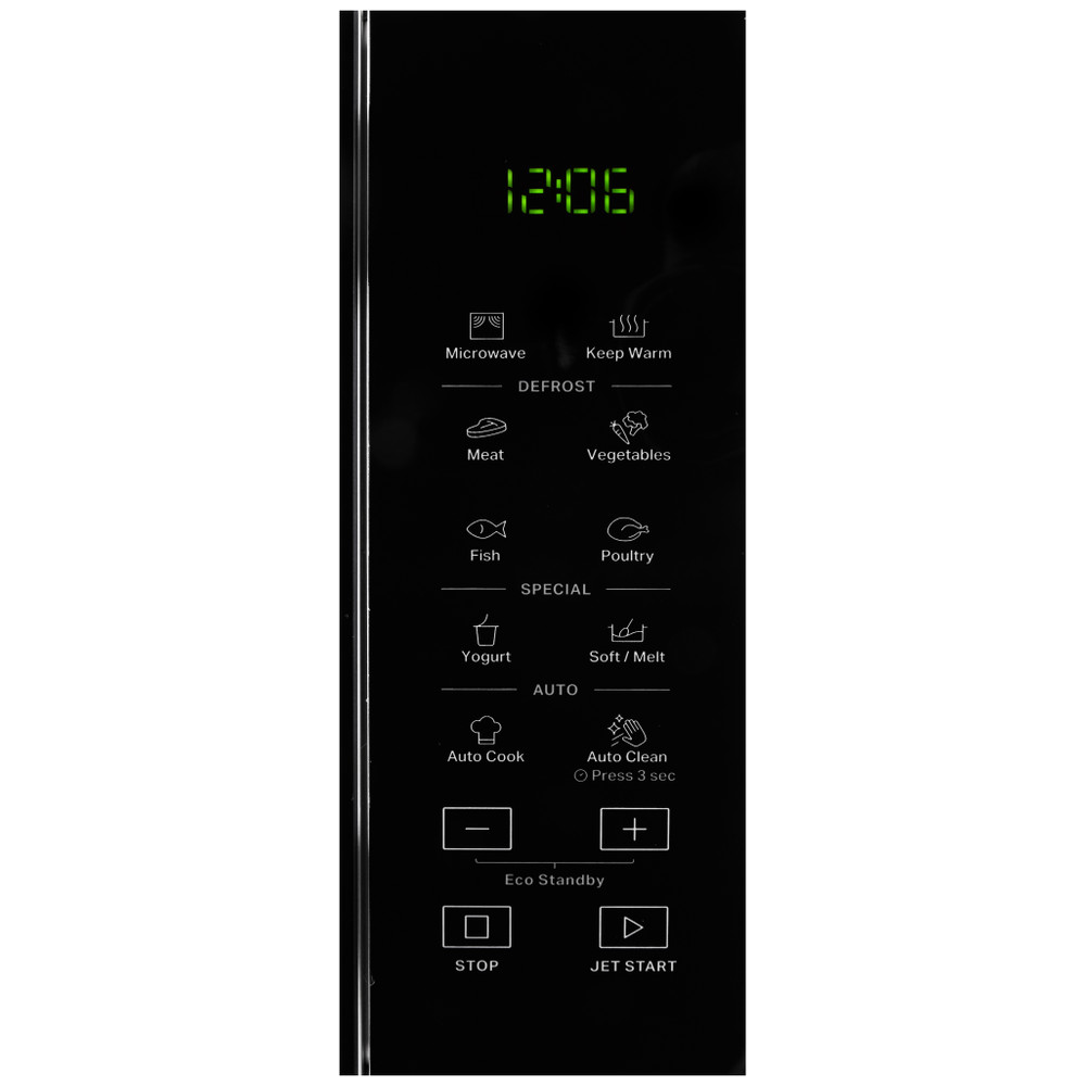 Whirlpool Magnetron Vrijstaand MWP 251 SB Zwart Elektronisch 25 alleen MW 900 Control panel