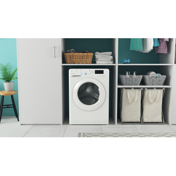 Indesit Lavadora Libre instalación BWE 81496X WW SPT N Blanco Cargador frontal A Lifestyle frontal