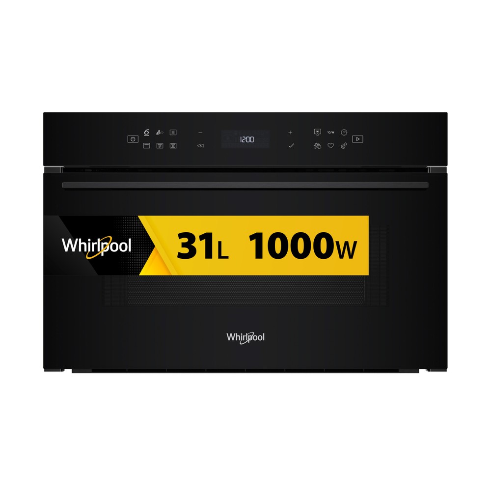 Whirlpool Magnetron Ingebouwd WMD7O4TB Zwart Elektronisch 31 MW+Grillfunctie 1000 Frontal