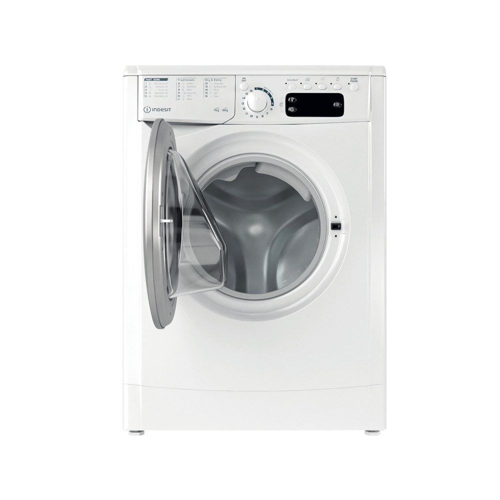 Indesit Perilica i sušilica Samostojeći EWDE 761483 WS EE N Bijela Prednje punjenje Frontal open