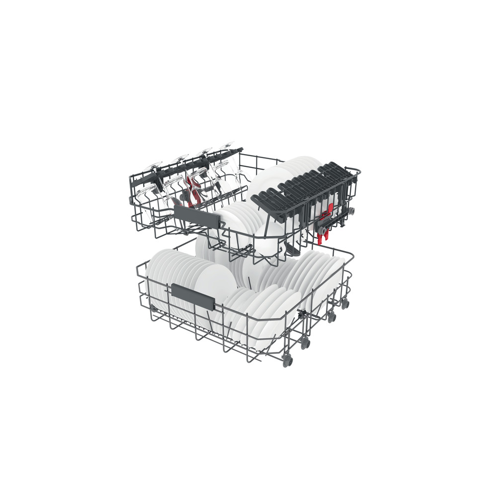 Whirlpool Mosogatógép Beépíthető WIC 3C26 F Full-integrated E Technical Translucent