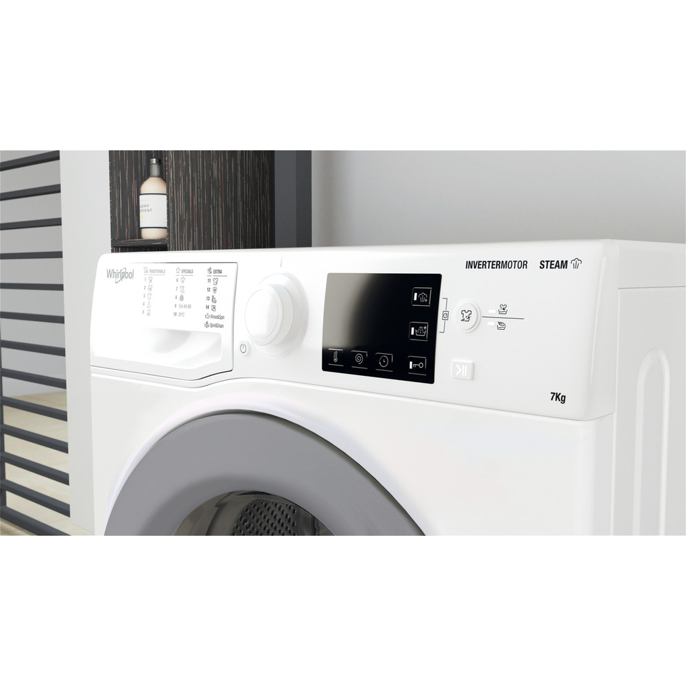 Whirlpool Mosógép Szabadonálló WRSB 7259 WS EU Fehér Elöltöltős B Lifestyle control panel