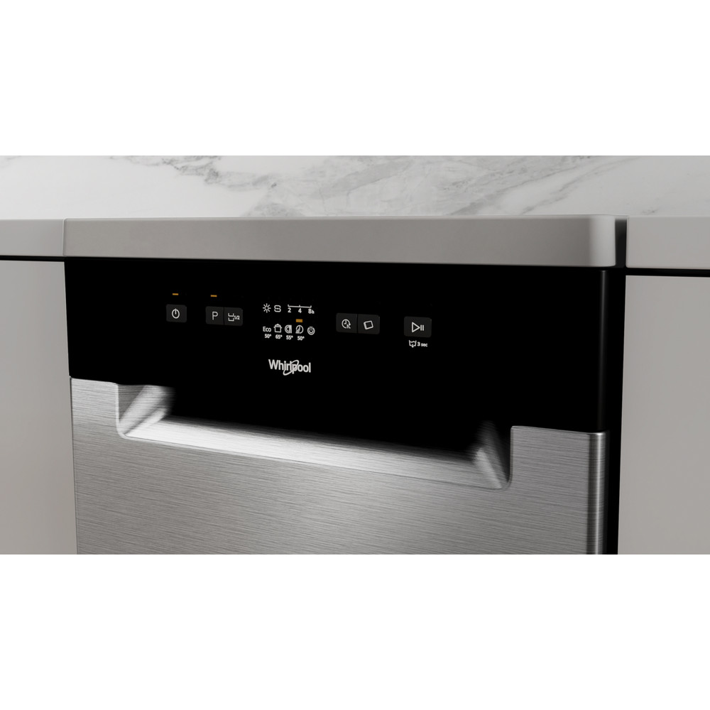 Whirlpool Dishwasher Freestanding WSFE 2B19 X UK N Freestanding F Lifestyle control panel