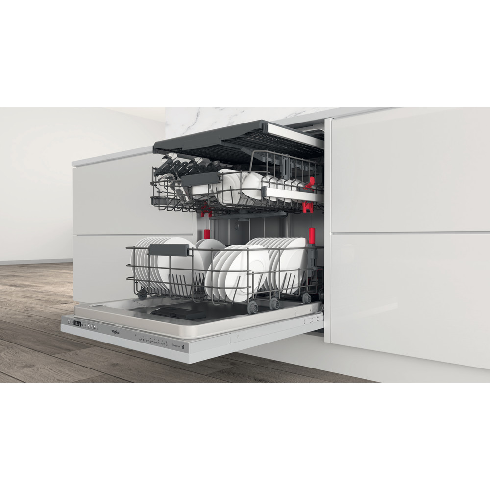 Whirlpool Mosogatógép Beépíthető WIC 3C33 PFE Full-integrated D Lifestyle perspective open