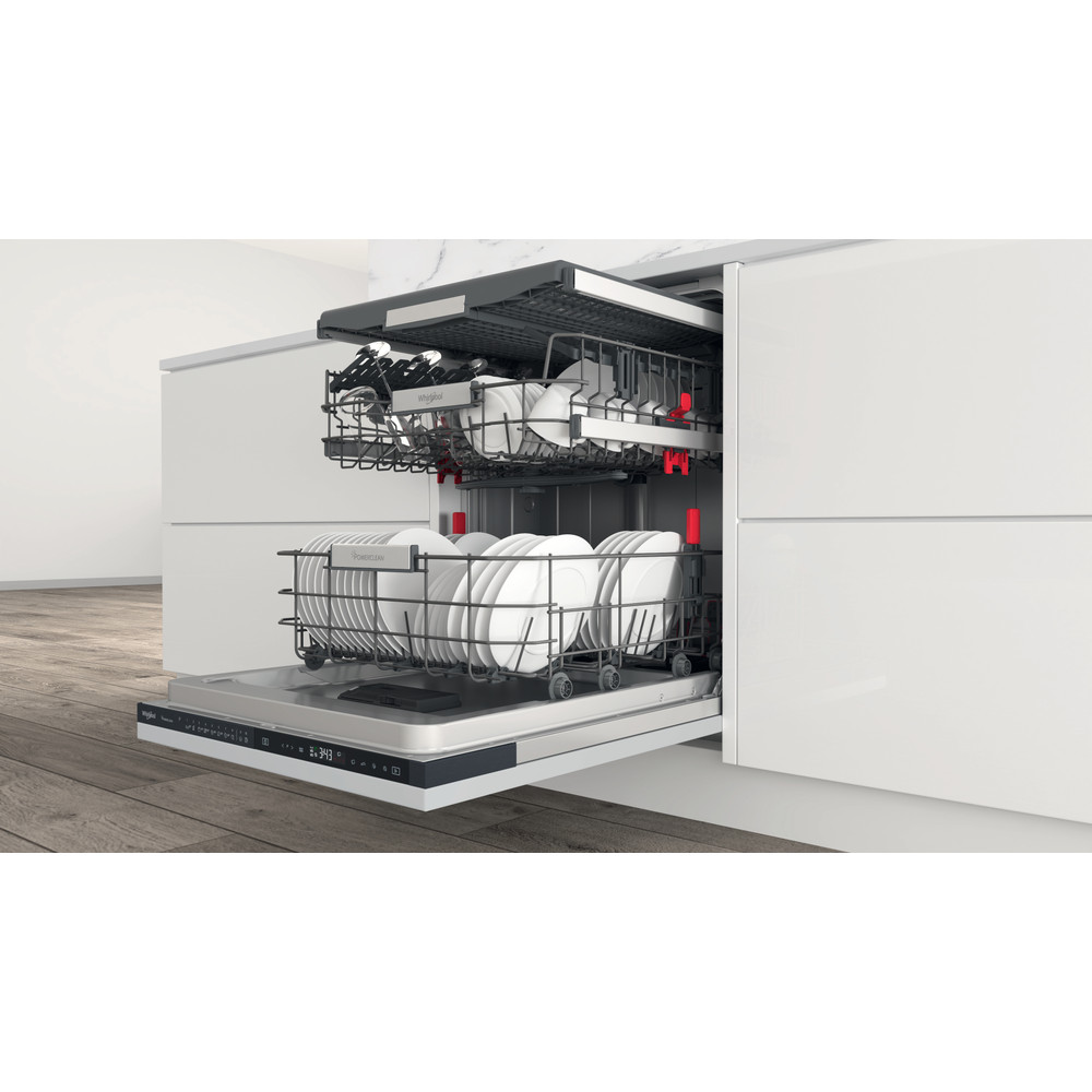Whirlpool Mosogatógép Beépíthető WIP 4T133 PFE Full-integrated D Lifestyle perspective open
