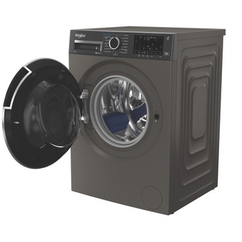 Whirlpool Maşină de spălat rufe Independent WAM 99GBC EE Manhattan Grey Încărcare frontală A Perspective open