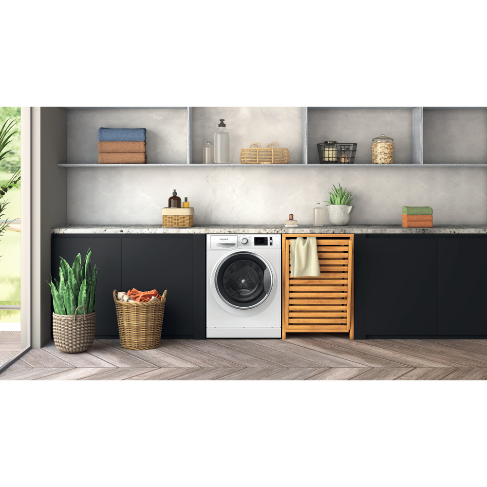 Hotpoint Washing machine Free-standing NM11 1048 WC A UK White Front loader A Lifestyle frontal