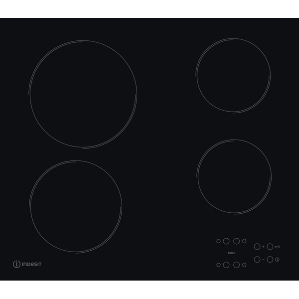 Indesit HOB AAR 160 C Black Radiant vitroceramic Frontal