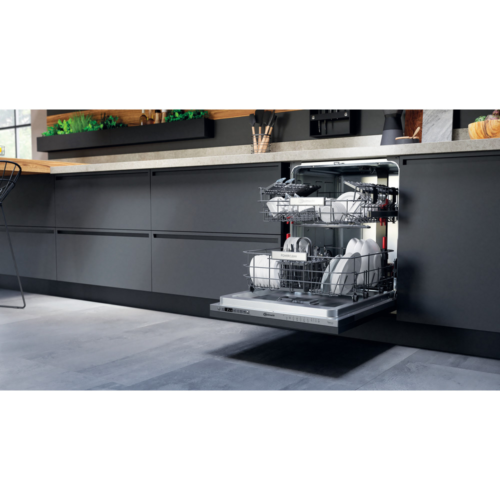 Bauknecht Lave-vaisselle Appareil encastrable BCIO 3T133 PE CH Entièrement intégré D Lifestyle perspective open