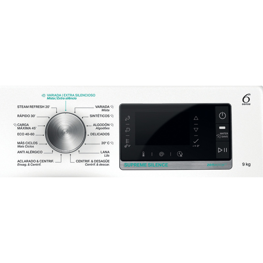 Whirlpool Lavadora Libre instalación W8 W946WR SPT Blanco Cargador frontal A Program