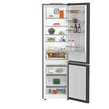 Whirlpool Fridge/freezer combination Freestanding WHK 26403 XBR6UK Black 2 doors Lifestyle frontal open