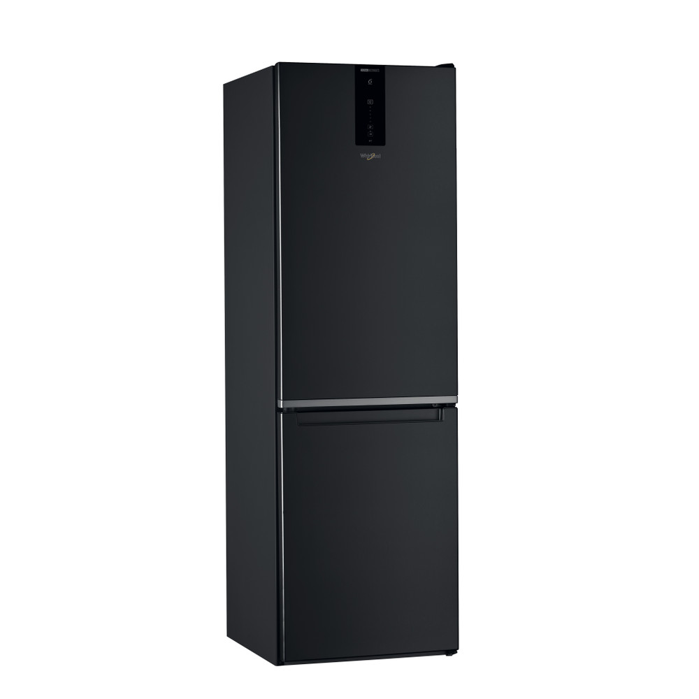 Whirlpool Hűtő/fagyasztó kombináció Szabadonálló W7 821O K Fekete 2 doors Perspective