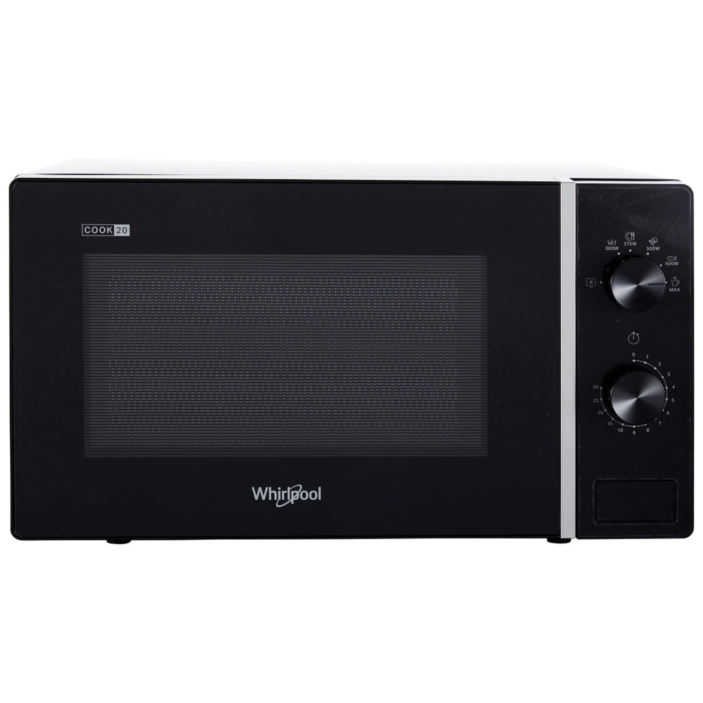 Whirlpool Four à micro-ondes Pose-libre MWP 101 B Noir Mécanique 20 Micro-ondes uniquement 700 Frontal