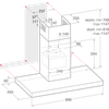 Indesit Afzuigkap Ingebouwd IHBS93FLMK Zwart Ingebouwd Mechanisch Technical drawing