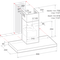 Indesit Hotte Encastrable IHBS93FLMK Noir Encastrable Mécanique Technical drawing