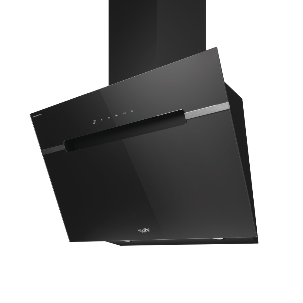 Whirlpool Hotte Encastrable WHVS 91F LT DP K Noir Mural Électronique Perspective