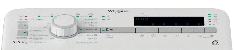 Masina de spălat rufe independenta Whirlpool - TDLR 55140S EU