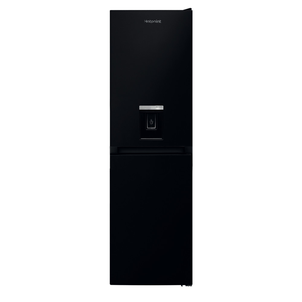 Hotpoint Fridge-Freezer Combination Free-standing HBNF 55182 B AQUA UK Black 2 doors Frontal