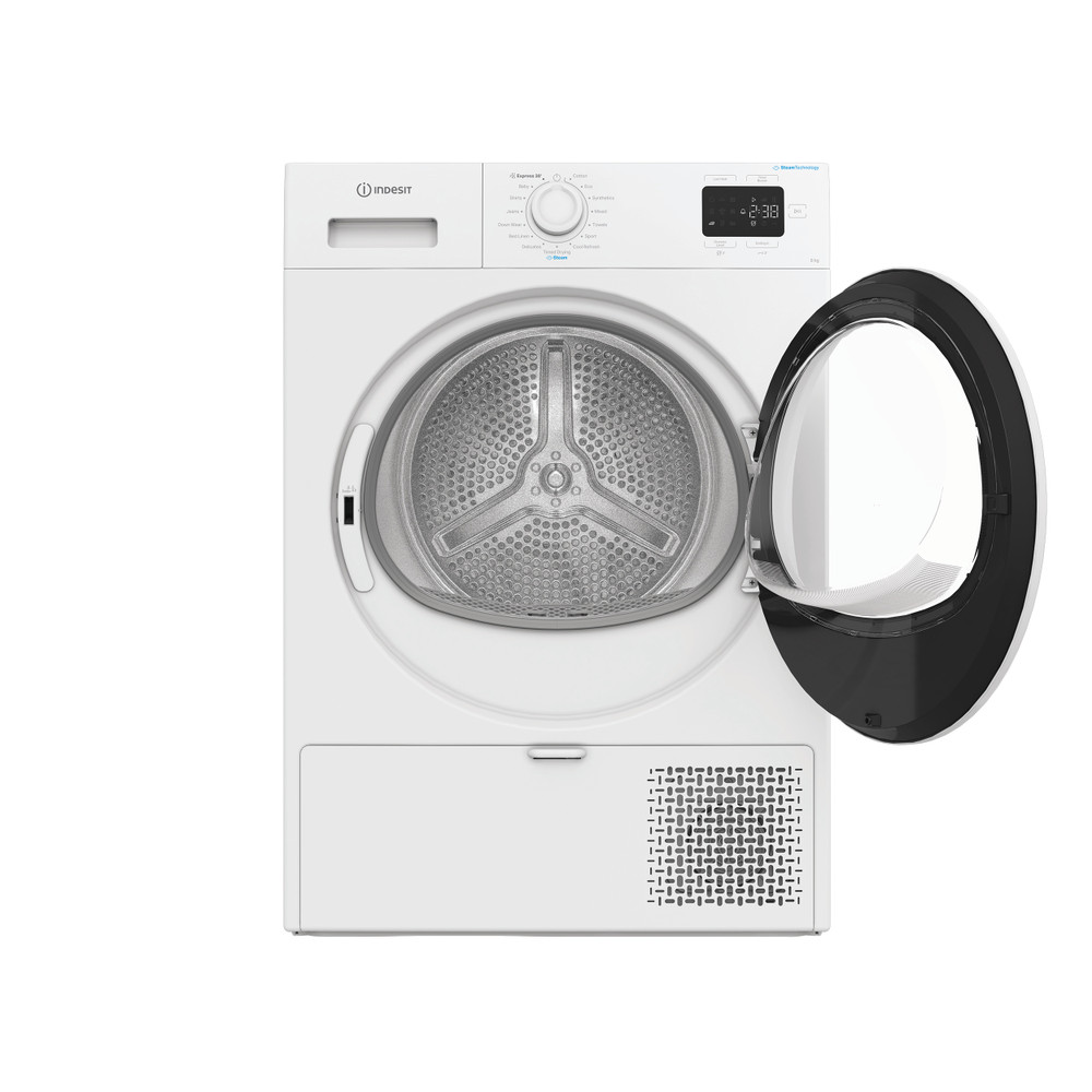 Indesit Dryer IDH E80W IRE White Frontal open