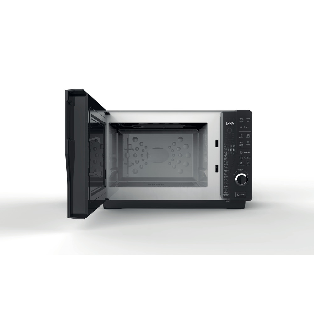 Bauknecht Four micro-ondes Appareil à pose libre MW 427 SL CH Argent Electronique 25 Micro-ondes+ Grill 800 Frontal open