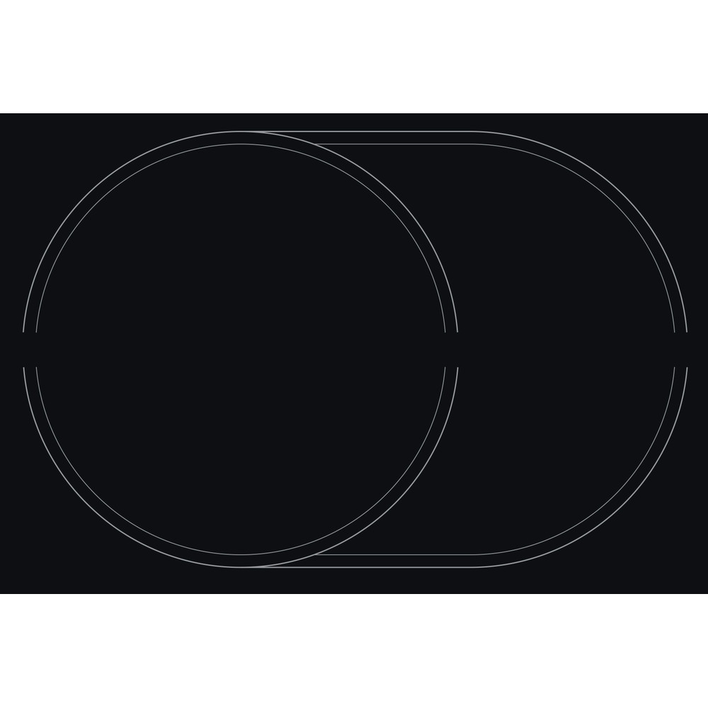 Bauknecht Kochfelder CTAR 8743/2 IN Schwarz Radiant vitroceramic Heating element