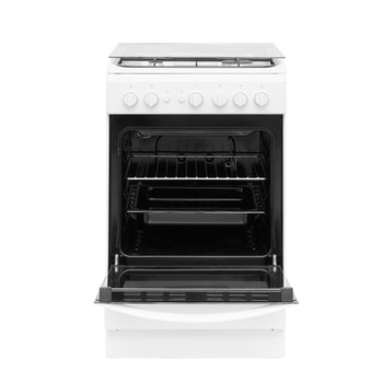 Indesit Cocina IS5G1PMW/E Blanco Gas Frontal open