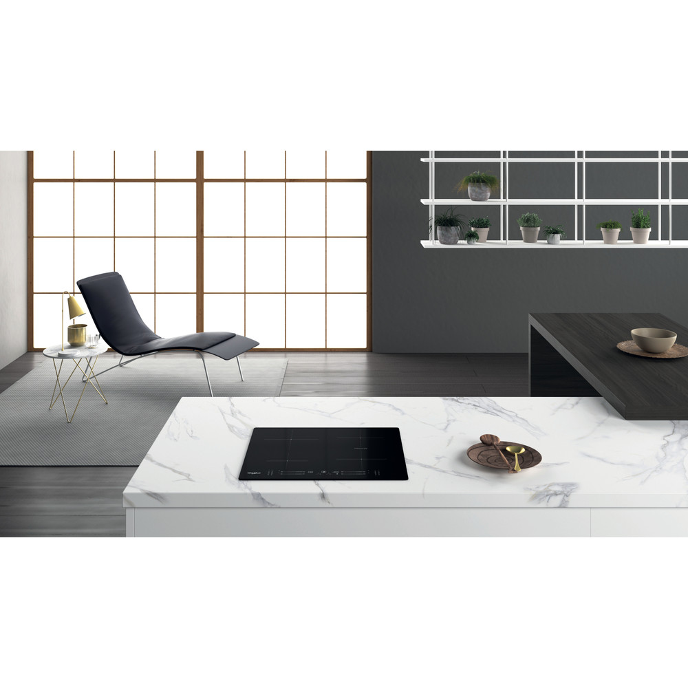 Whirlpool Table de cuisson WB S2560 NE Noir Induction vitroceramic Lifestyle frontal top down