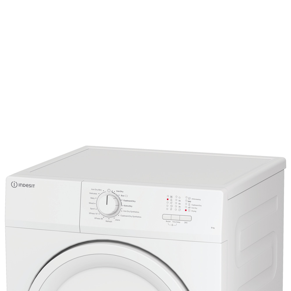 Indesit Dryer C  YD A81 WWGL UK White Lifestyle control panel