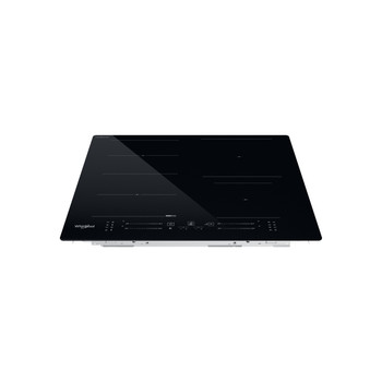 Whirlpool Table de cuisson WF S3660 CPNE Noir Induction vitroceramic Frontal top down