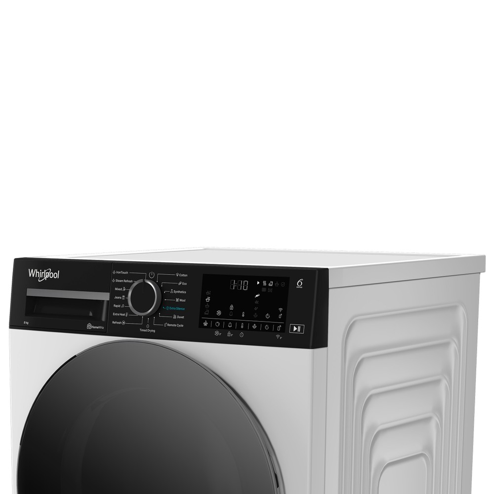 Whirlpool Sušička WP A8X WBS EE Biela Lifestyle control panel