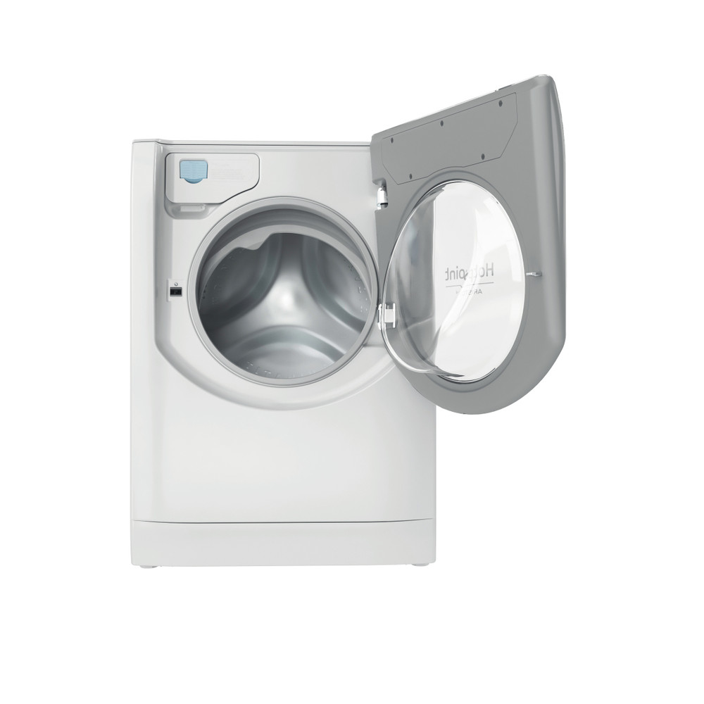 Hotpoint_Ariston Maşină de spălat rufe Neincorporabil AQS73D28S EU/B N Alb Încărcare frontală D Frontal open