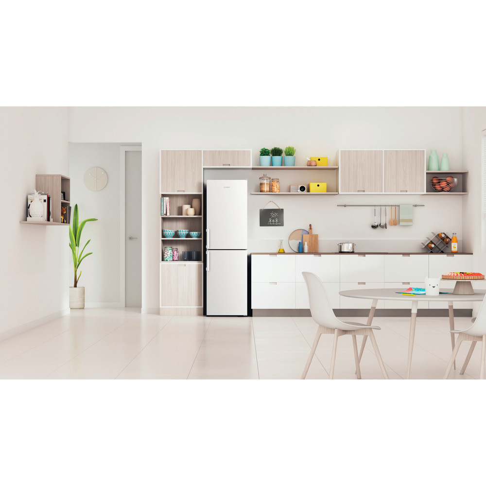 Indesit Fridge-Freezer Combination Free-standing IB55 732 W UK White 2 doors Lifestyle frontal