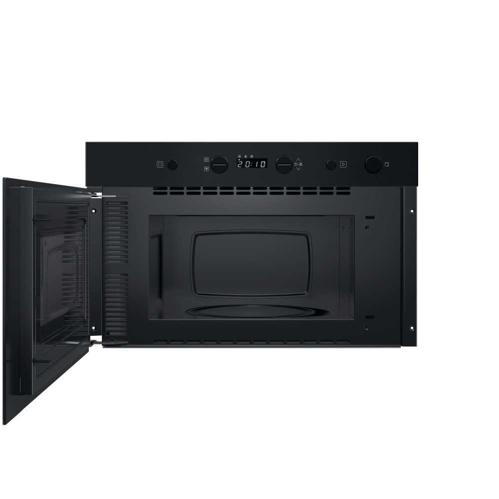 Hotpoint_Ariston Four micro-ondes Encastrable HAM K11 B Noir Electronique 22 Micro-ondes uniquement 750 Frontal open