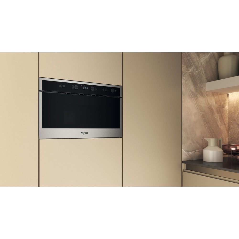 Whirlpool Microgolfoven Inbouw WMN461BX Roestvrij staal Elektronisch 22 Alleen microgolven 750 Lifestyle perspective