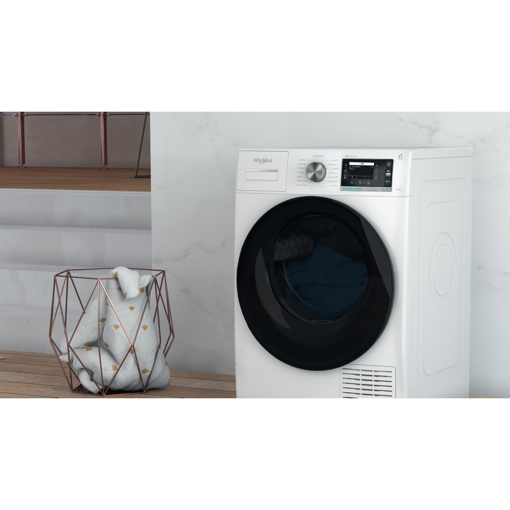 Whirlpool Sušička W7 D84WB EE Bílá Lifestyle perspective