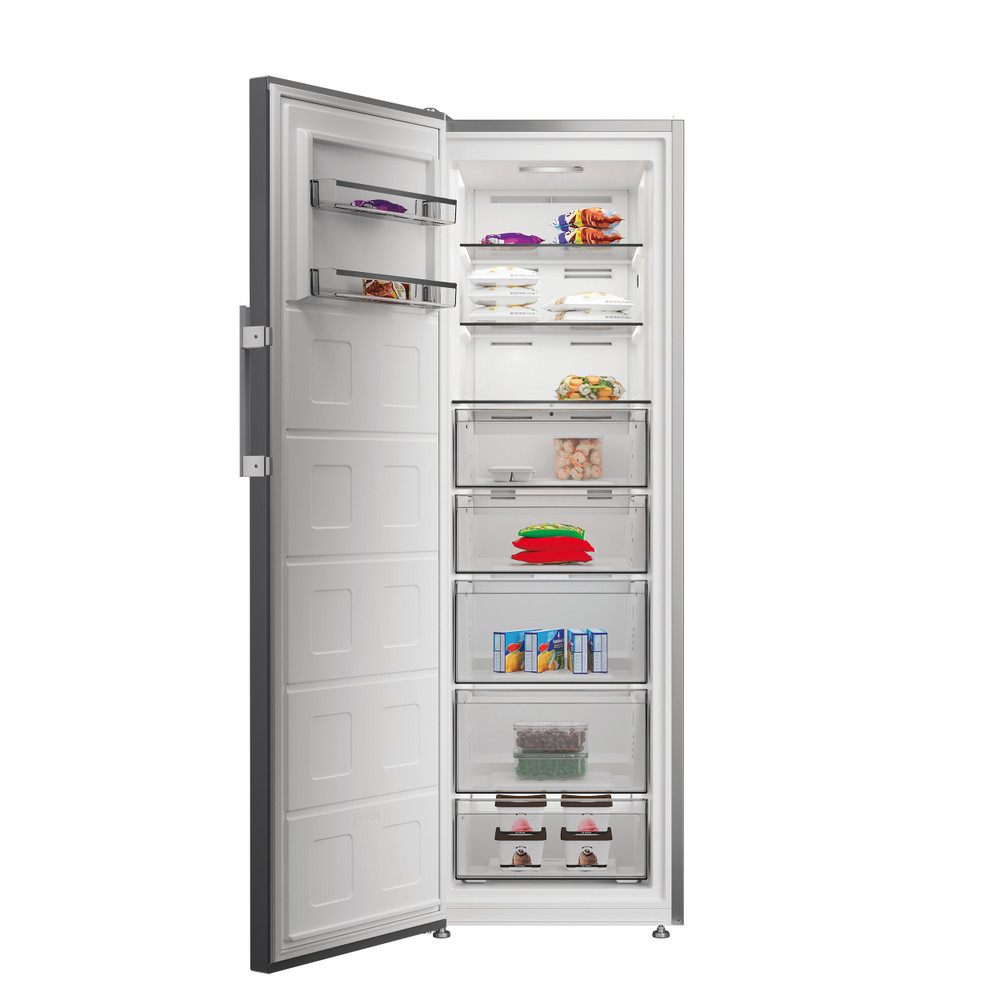 Whirlpool Vriezer Vrijstaand WHMFF 6314 XP6E New Silver – ARC 1035 Lifestyle frontal open
